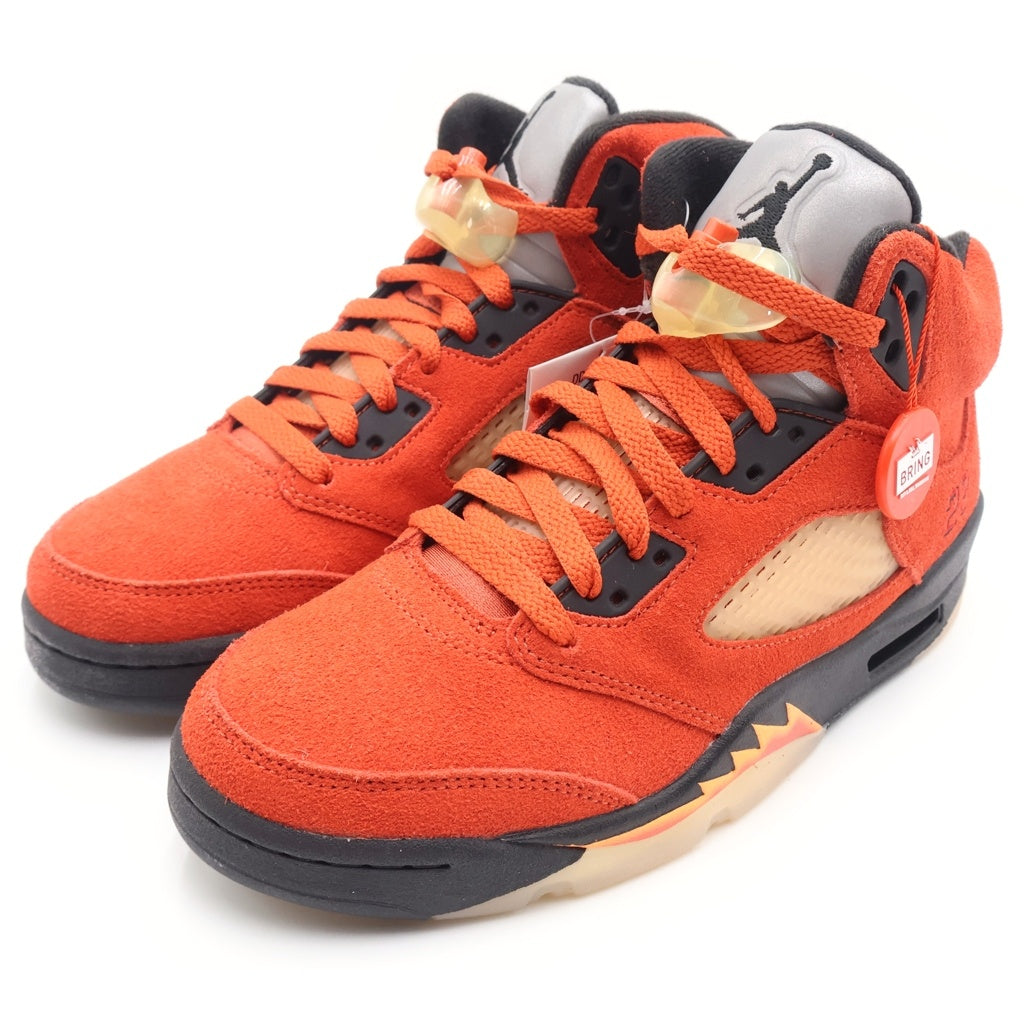 NIKE(ナイキ) WMNS AIR JODAN5RETRO DUNK ON MARS DD9336-800 ウィメンズ エアジョーダン5 ダンク オン マーズ ハイカットスニーカー レッド US7/24cm レディース