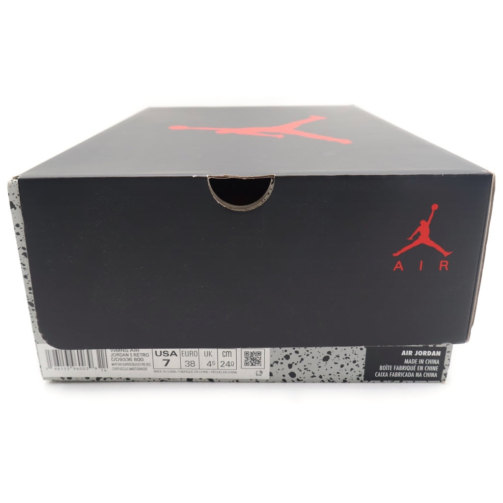 NIKE(ナイキ) WMNS AIR JODAN5RETRO DUNK ON MARS DD9336-800 ウィメンズ エアジョーダン5 ダンク オン マーズ ハイカットスニーカー レッド US7/24cm レディース