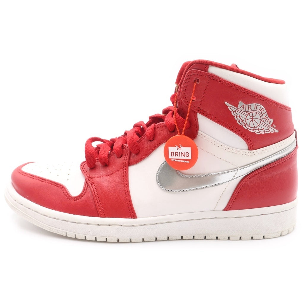 NIKE(ナイキ) AIR JORDAN 1 RETRO HIGH SILVER MEDAL 332550-602 エアジョーダン 1 レトロ オリンピック シルバーメダル ハイカットスニーカー US9/27cm レッド/ホワイト