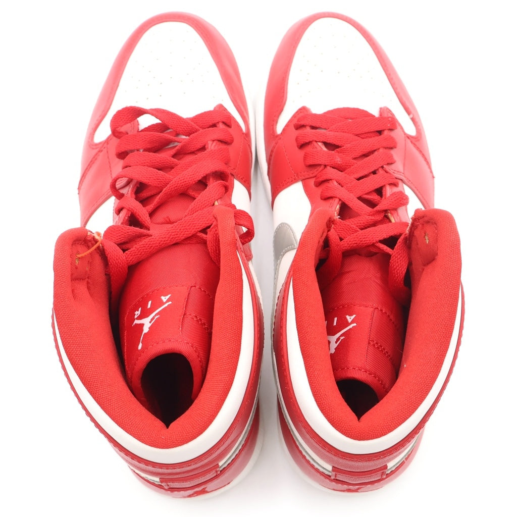 NIKE(ナイキ) AIR JORDAN 1 RETRO HIGH SILVER MEDAL 332550-602 エアジョーダン 1 レトロ オリンピック シルバーメダル ハイカットスニーカー US9/27cm レッド/ホワイト