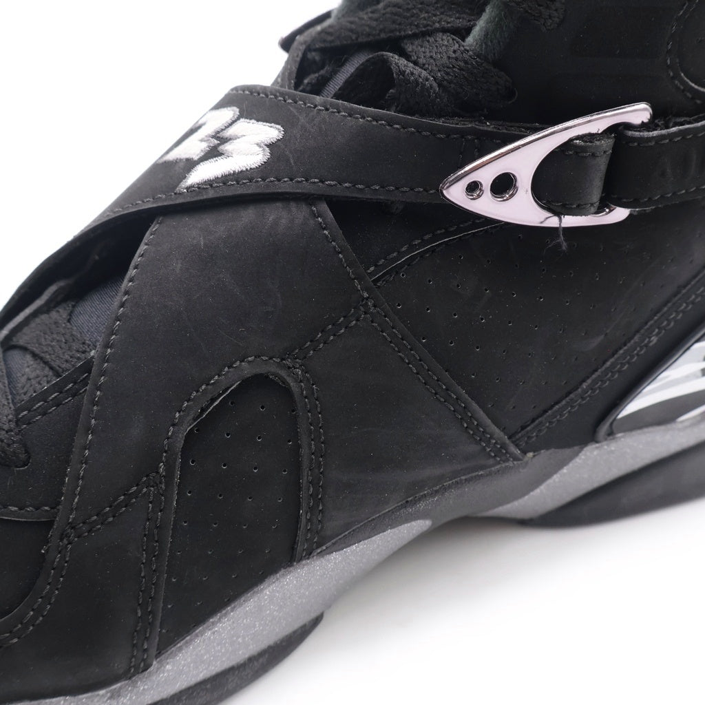 NIKE(ナイキ) AIR JORDAN 8 Retro Chrome 305381-003 エアジョーダン8 レトロ クローム ハイカットスニーカー ブラック US9/27cm