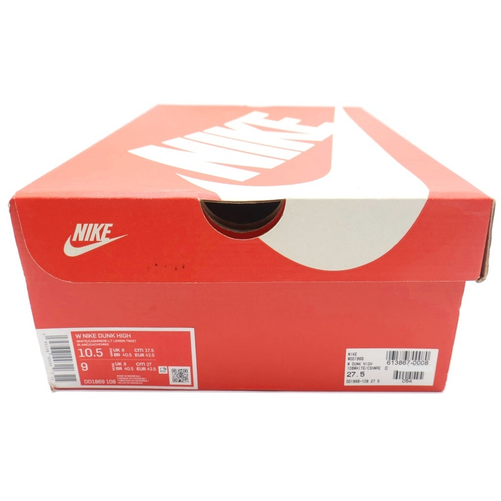 NIKE(ナイキ) WMNS DUNK HIGH CASHMERE DD1869-108 ウィメンズ ダンクハイ カシミア ハイカットスニーカー マルチカラー US10.5/27.5cm