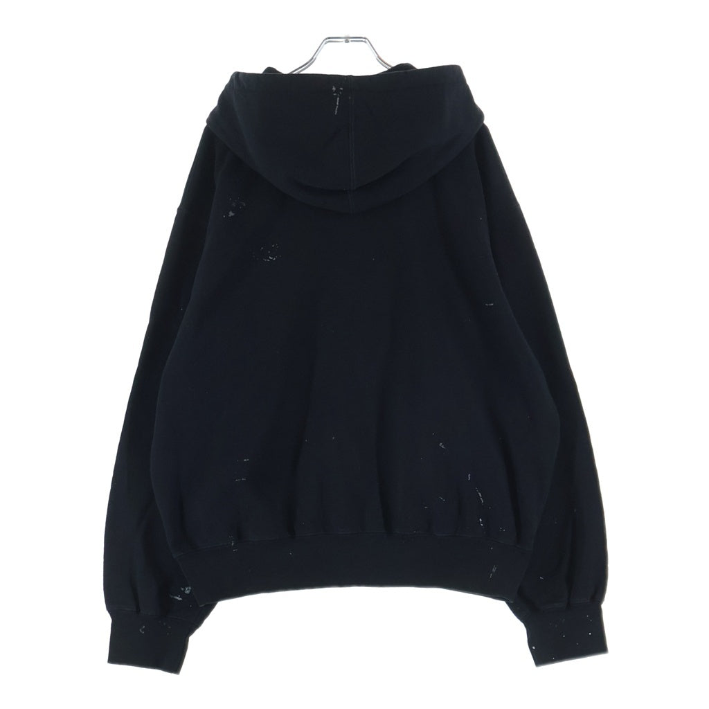 SUPREME(シュプリーム) 26SS×MM6 Maison Margiela Box Logo Zip Up Hooded Sweatshirt メゾンマルジェラ ボックスロゴ ジップアップパーカー フーディー ブラック