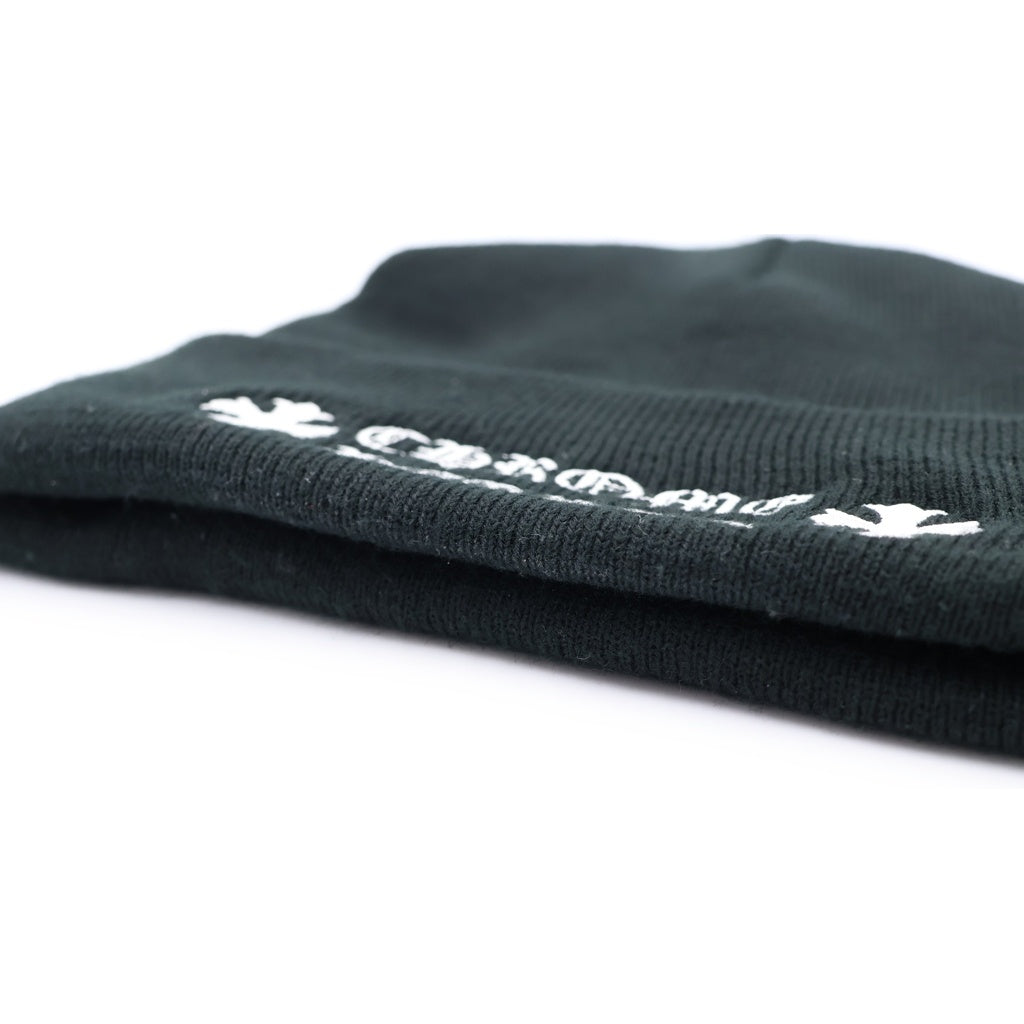 CHROME HEARTS(クロムハーツ) WATCH CAP ワッチキャップ ロゴ刺繍 アクリルビーニー ニットキャップ 帽子 ブラック