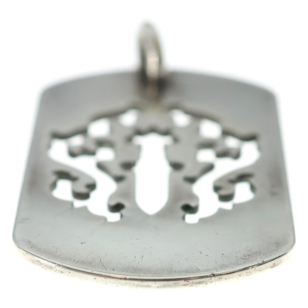 CHROME HEARTS(クロムハーツ) D TAG LRG DAGGER ヴァインダガーカットアウトドッグタグ ラージ ペンダントトップ シルバー BCA240