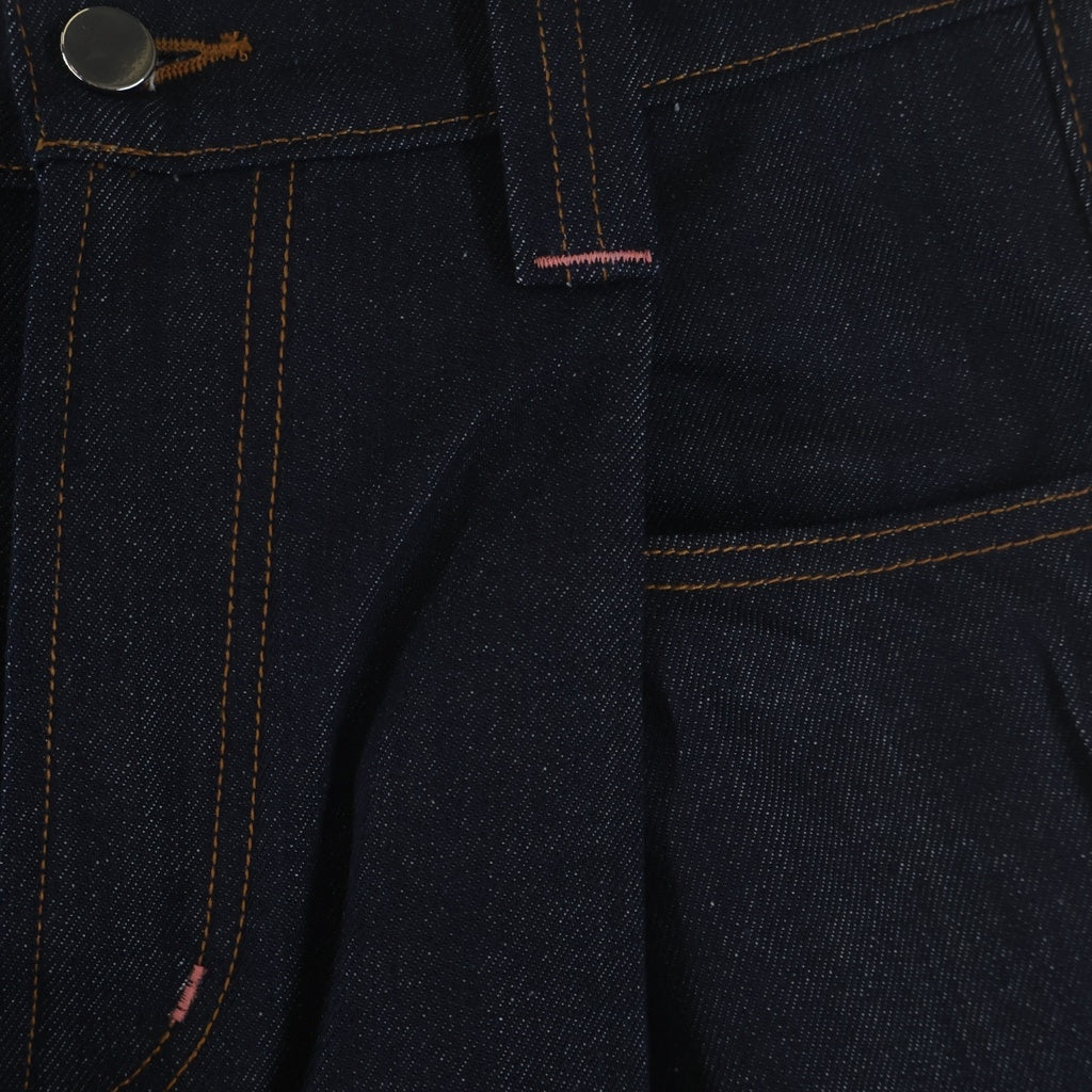 SKYLRK(スカイラーク) PLEATED DENIM JEAN デニム パンツ インディゴ
