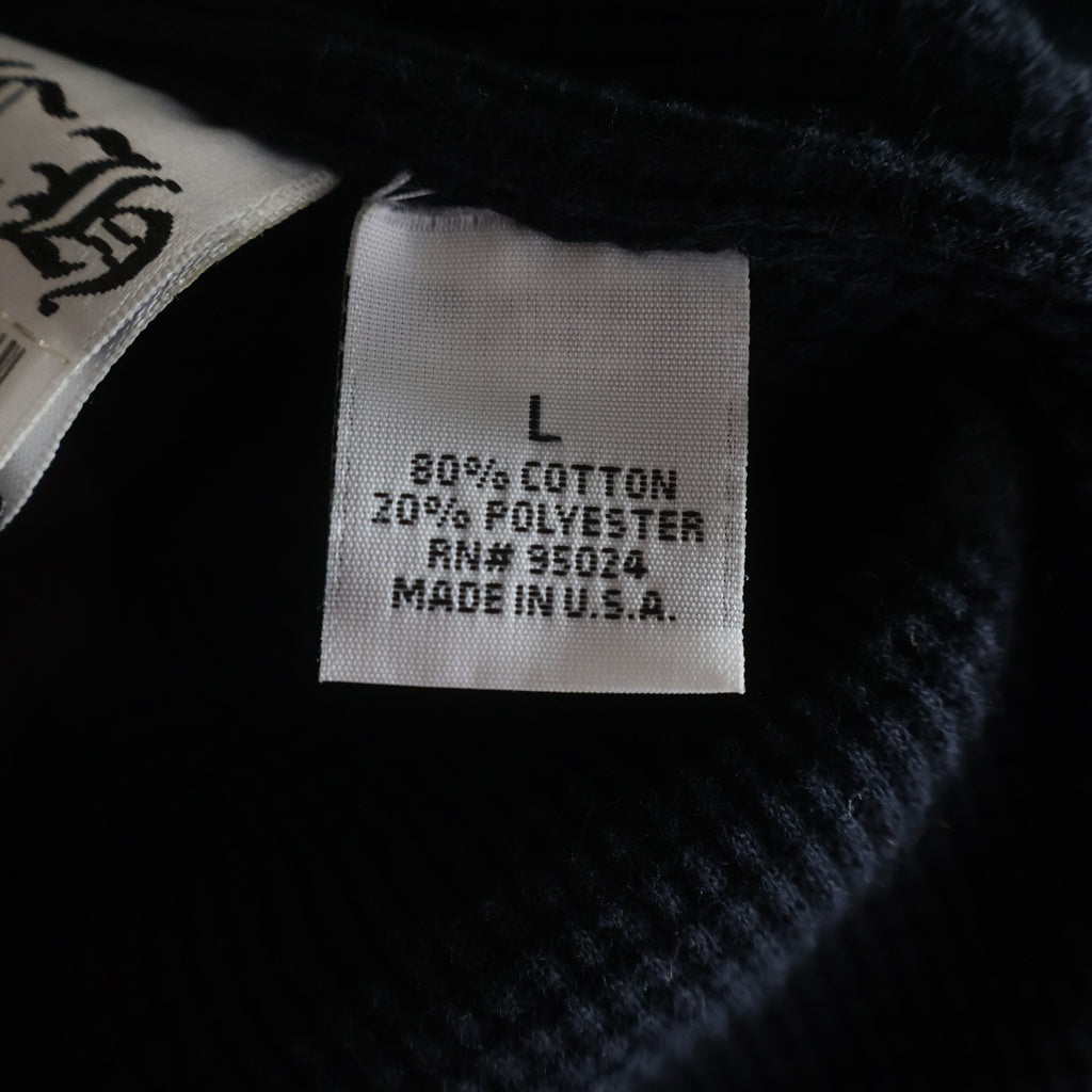 CHROME HEARTS(クロムハーツ) OLD SWTSHRT PULL OVER HODDIE CH PLS LOGO オールド CHプラスロゴ プルオーバーパーカー 裏地サーマル ブラック