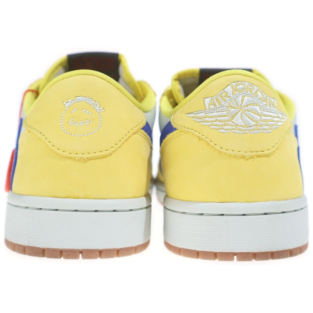 NIKE(ナイキ) ×TRAVIS SCOTT WMNS AIR JORDAN 1 RETRO LOW OG Canary DZ4137-700 トラヴィススコット ウィメンズ エアジョーダン1 ローカットスニーカー US10.5/27.5cm