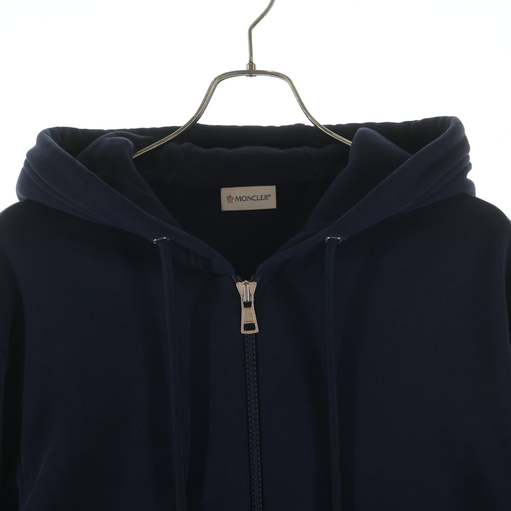 MONCLER(モンクレール) 21AW MAGLIA CON CAPPUCCIO ジップアップ スウェット フーディー ネイビー G20918G00033