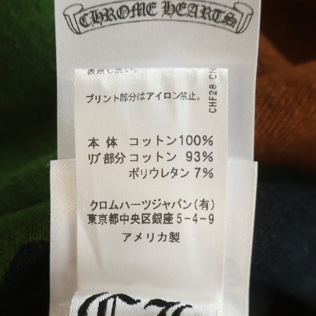 CHROME HEARTS(クロムハーツ) ×MATTY BOY PPO CAUTION CREW マッティボーイ カモフラ総柄 チョンパープリント クルーネックスウェットトレーナー カーキ