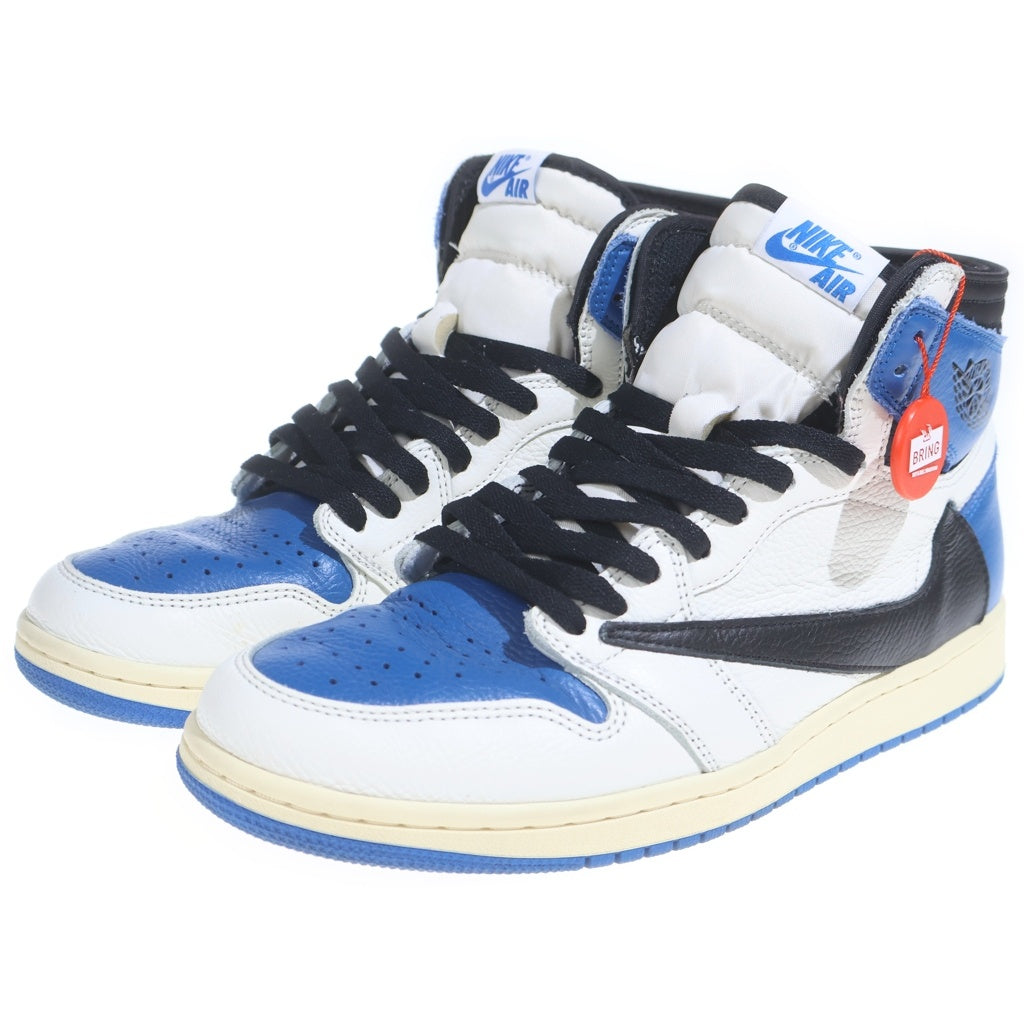 NIKE(ナイキ) ×TRAVIS SCOTT ×FRAGMENT AIR JORDAN 1 RETRO HIGH OG SP MILITARY BLUE DH3227-105 エアジョーダン1 ハイカットスニーカー US10/28.0cm