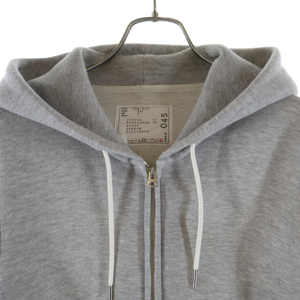 Sacai(サカイ) Sponge Sweat MA-1 Hoodie ナイロン切替 スウェット