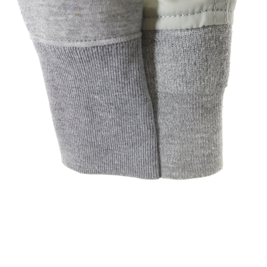 Sacai(サカイ) Sponge Sweat MA-1 Hoodie ナイロン切替 スウェット ジップアップフーディー グレーSCM-045