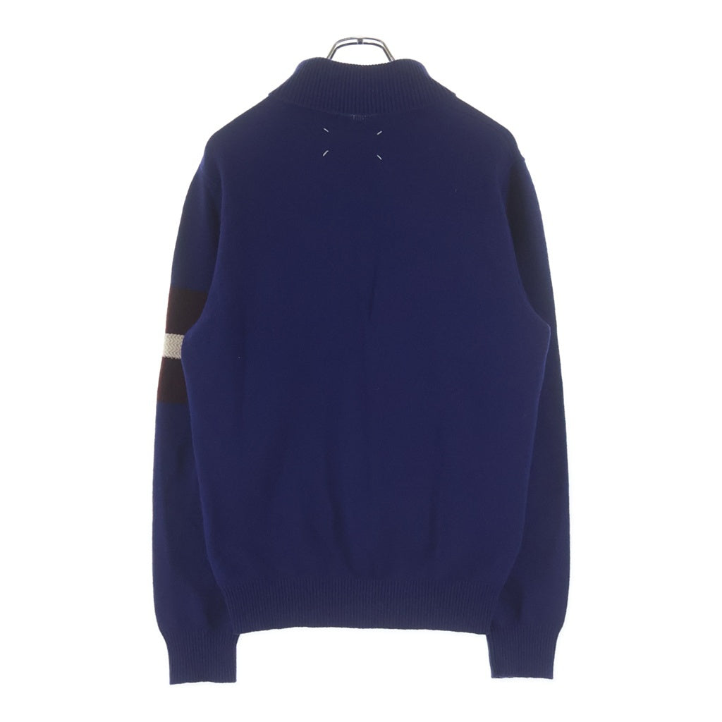 Maison Margiela(メゾンマルジェラ) 19AW ラインタートルネックニット カシミヤ混 パープル S50HA0904