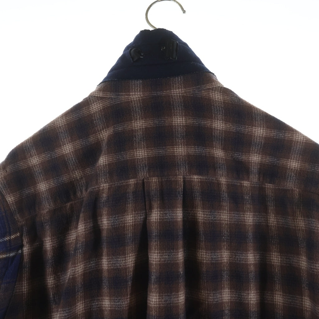 Sacai(サカイ) 20SS レイヤードチェック フランネル長袖シャツ マルチ