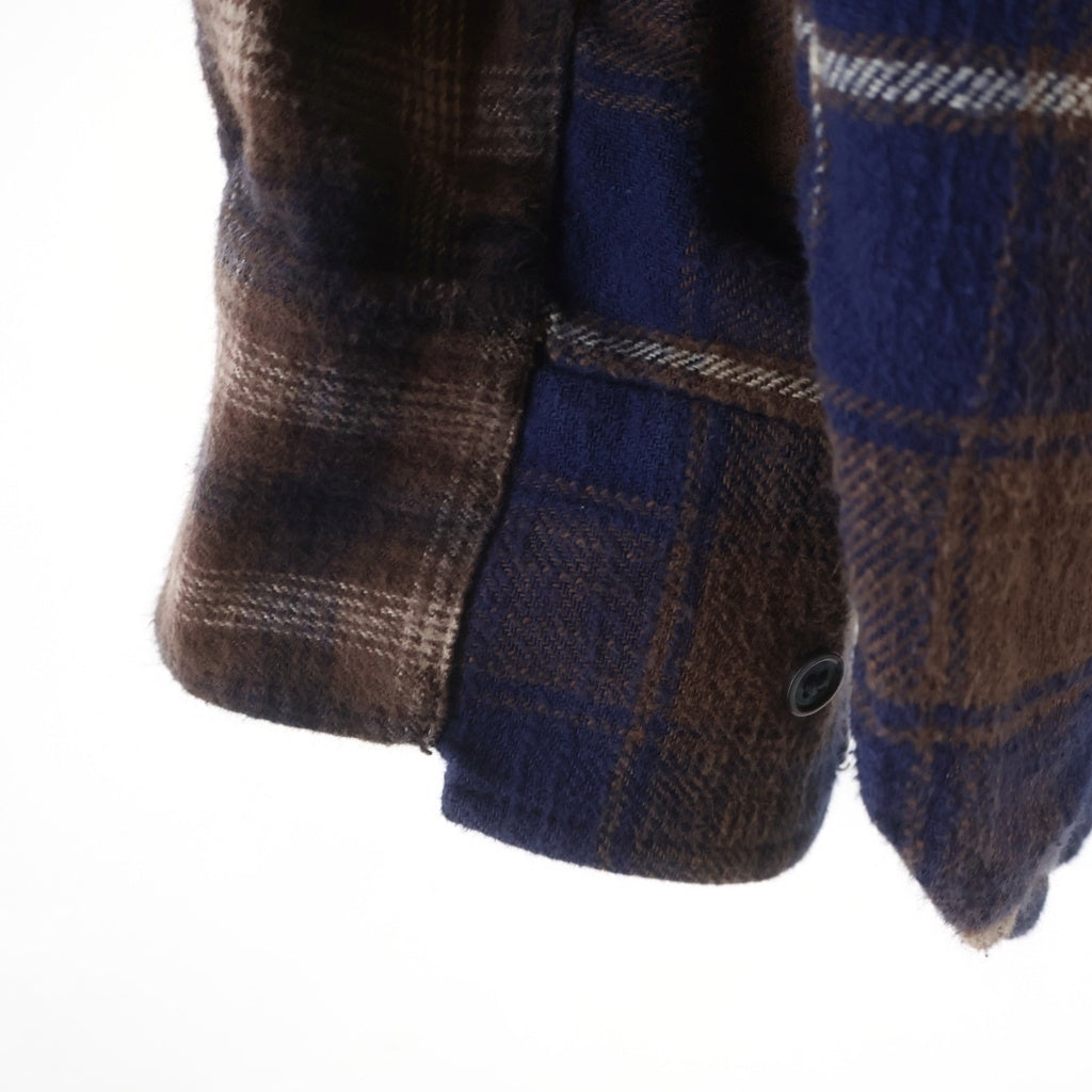 Sacai(サカイ) 20SS レイヤードチェック フランネル長袖シャツ マルチカラー 20-02237M