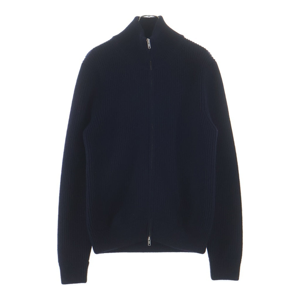 Maison Margiela(メゾンマルジェラ) 20AW DRIVERS KNIT ドライバーズウールニット ジップアップ長袖セーター ネイビー S50GP0143