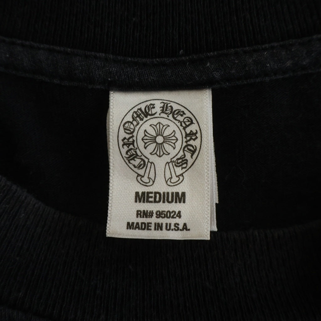 CHROME HEARTS(クロムハーツ) American Flag Dagger Tee アメリカンフラッグダガーTシャツ 半袖カットソー ブラック