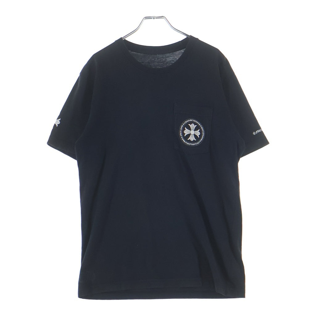 CHROME HEARTS(クロムハーツ) Circle CH Plus Hollywood Fuck you サークル CHプラス ハリウッド ファックユー 半袖Tシャツカットソー ブラック