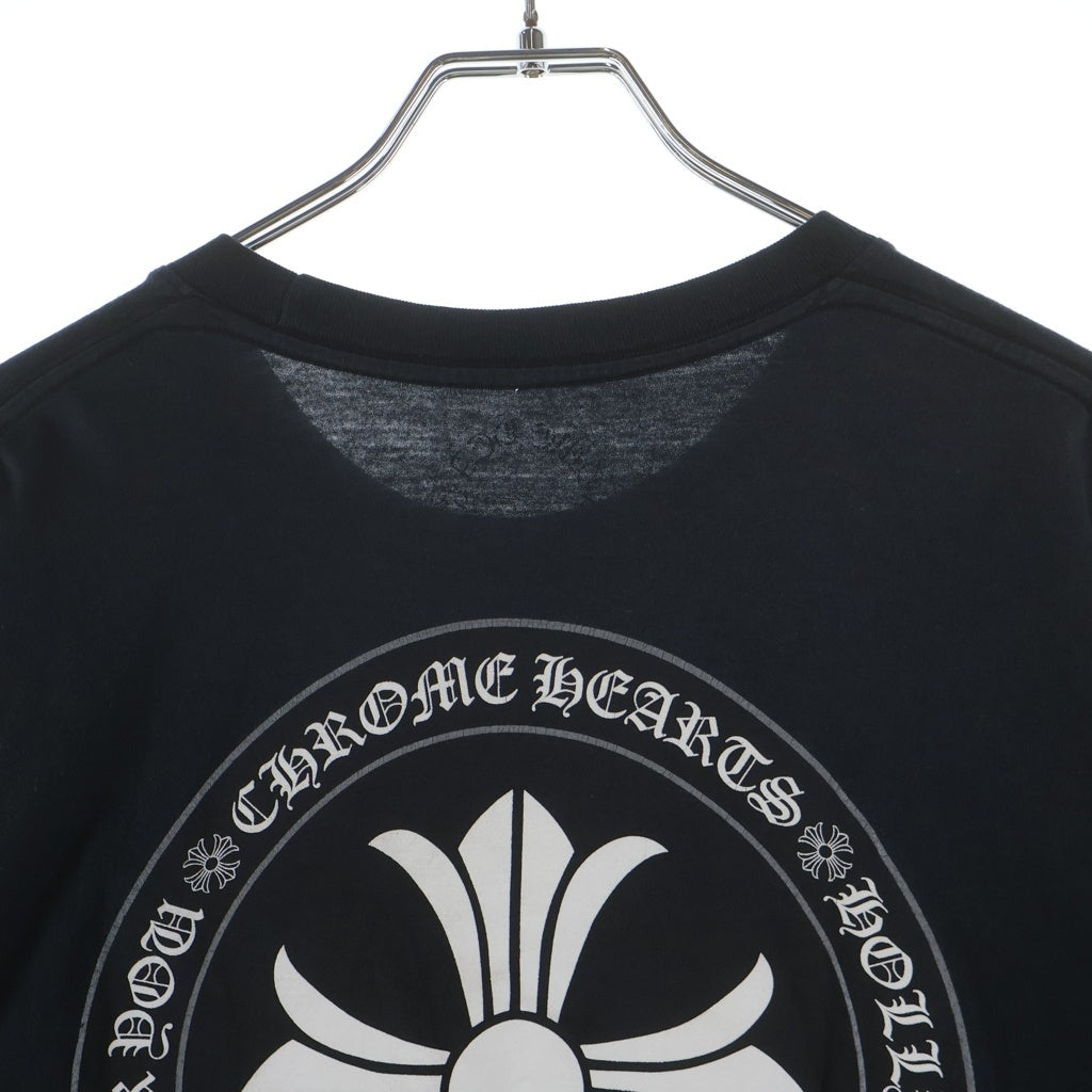 CHROME HEARTS(クロムハーツ) Circle CH Plus Hollywood Fuck you サークル CHプラス ハリウッド ファックユー 半袖Tシャツカットソー ブラック
