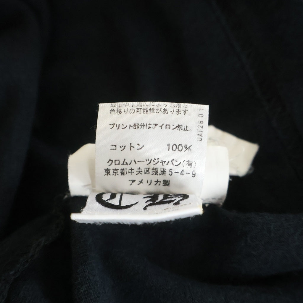 CHROME HEARTS(クロムハーツ) Circle CH Plus Hollywood Fuck you サークル CHプラス ハリウッド ファックユー 半袖Tシャツカットソー ブラック
