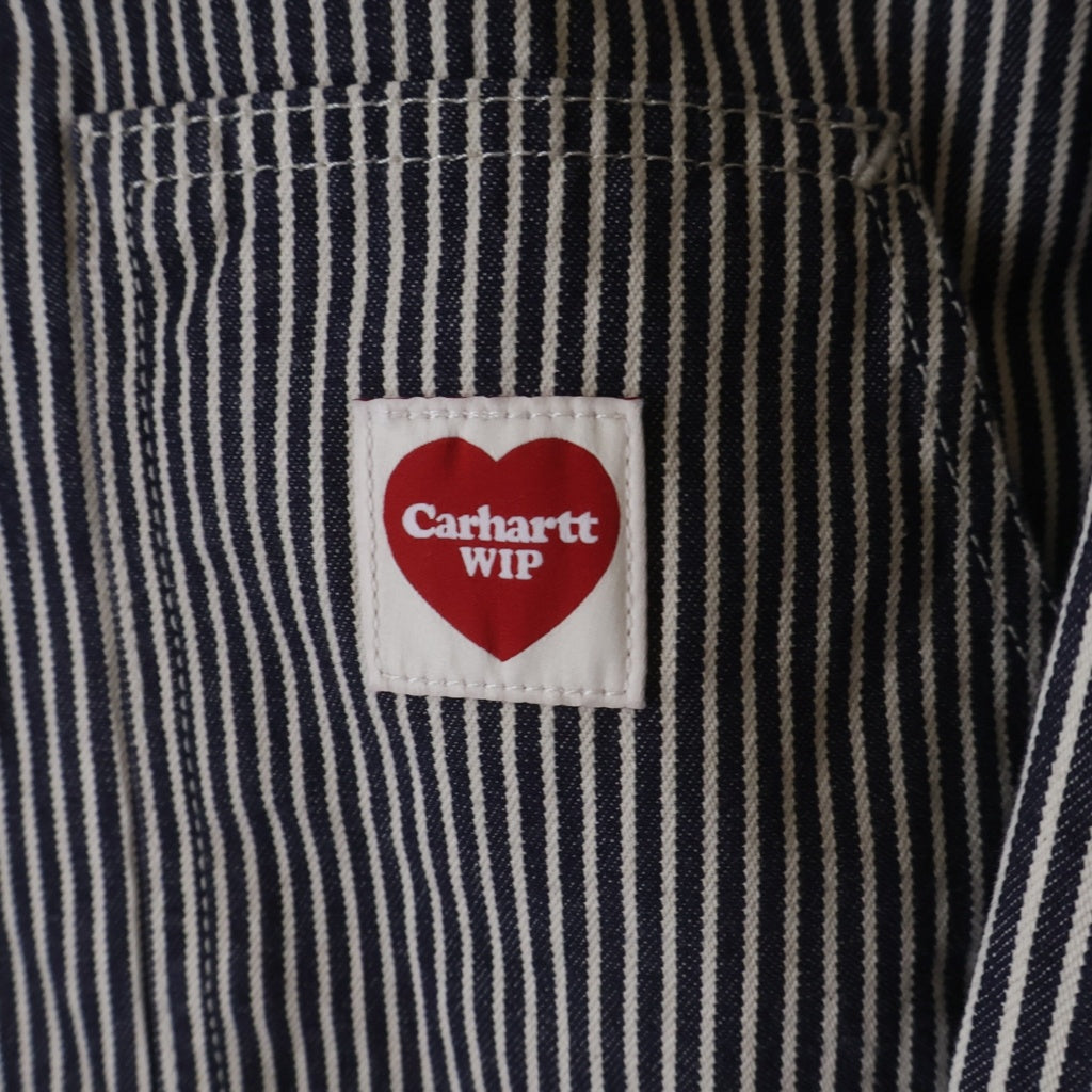Carhartt WIP(カーハート ダブリューアイピー) TERREL JACKET テレル ストライプ ジップアップ ワークジャケット ネイビー/ホワイト I032108