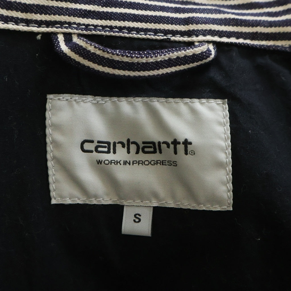 Carhartt WIP(カーハート ダブリューアイピー) TERREL JACKET テレル ストライプ ジップアップ ワークジャケット ネイビー/ホワイト I032108