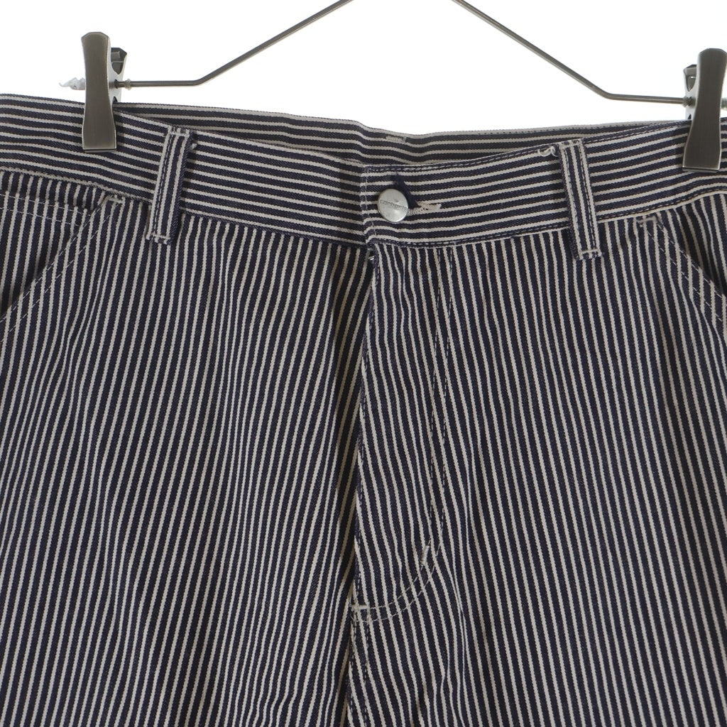 Carhartt WIP(カーハート ダブリューアイピー) TERRELL SK PANT テレル ストライプ ジップフライ ストレート ぺインター パンツ ネイビー/ホワイト I032107