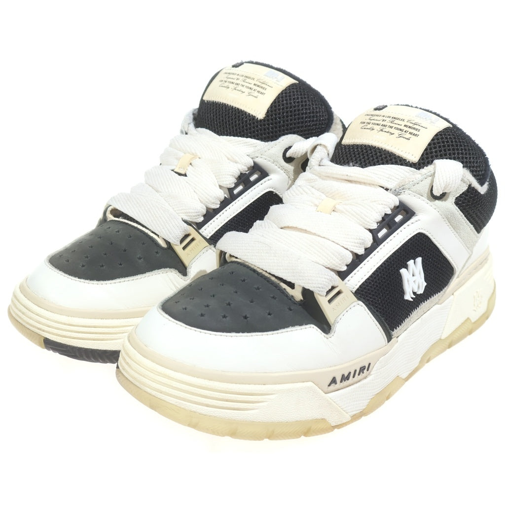 AMIRI(アミリ) MA-1 SNEAKER レースアップ ローカットスニーカー ホワイト/ブラック SRAMFOSR1097