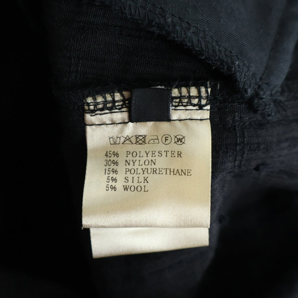 A.F ARTEFACT(エーエフアーティファクト) TUCK SLEEVE JACKET LUXURY TWEED タッグスリーブ ツイード ジップアップジャケット ブラック