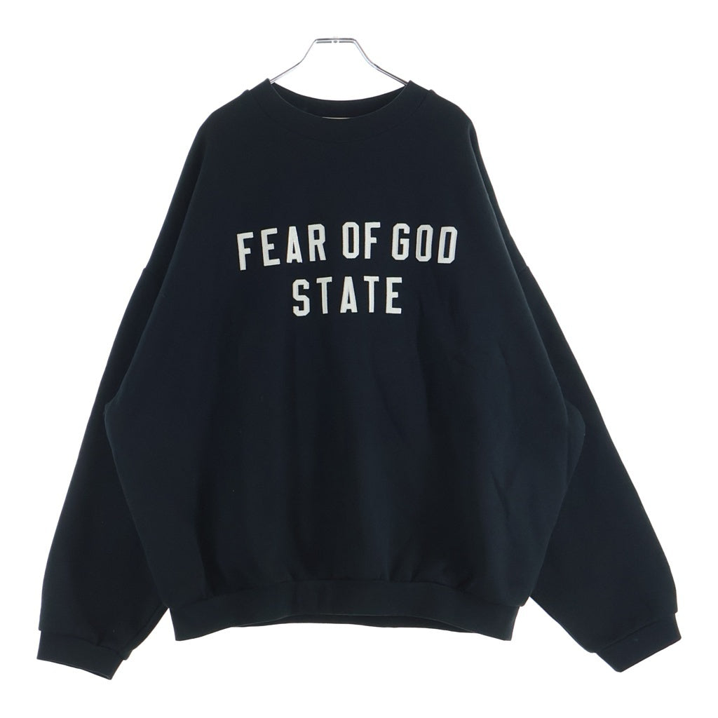 FEAR OF GOD ESSENTIALS(フィアオブゴッド エッセンシャルズ) 24AW STATE CREWNECK FLEECE クルーネックトレーナー スウェット ブラック