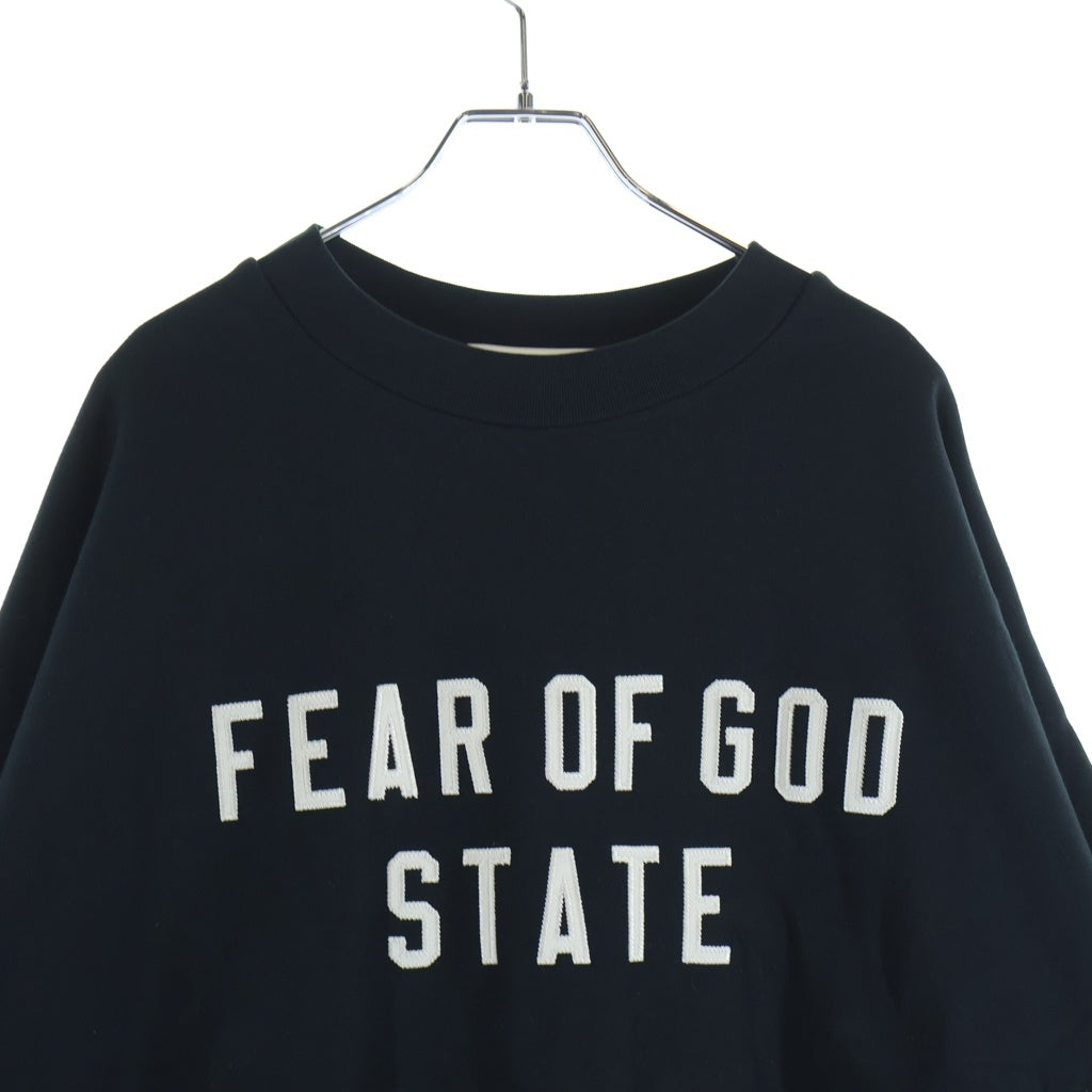 FEAR OF GOD ESSENTIALS(フィアオブゴッド エッセンシャルズ) 24AW STATE CREWNECK FLEECE クルーネックトレーナー スウェット ブラック