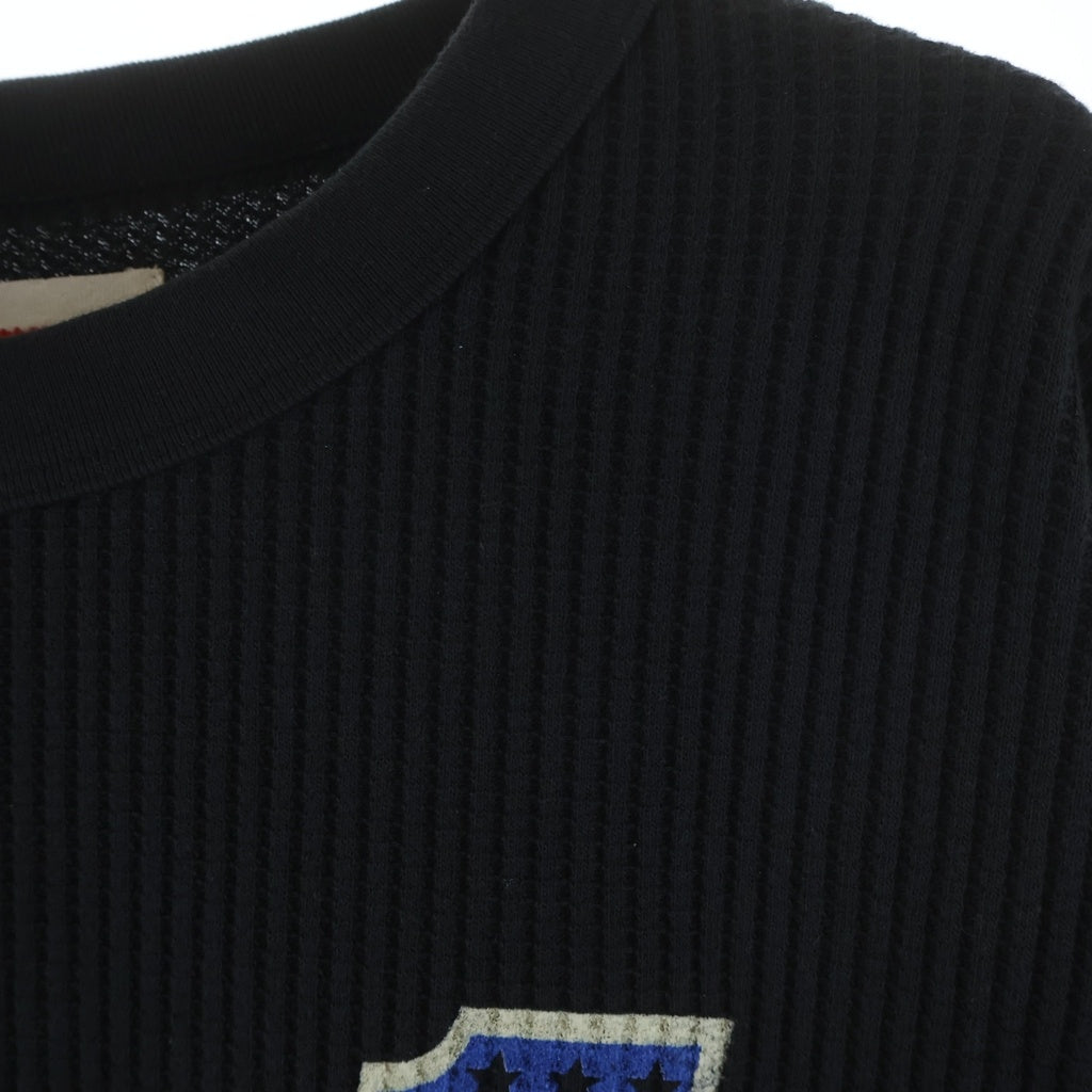 NO BRAND(ノーブランド) Cherry（チェリー)Best West Thermal サーマル 長袖Tシャツ ロングスリーブカットソー ブラック