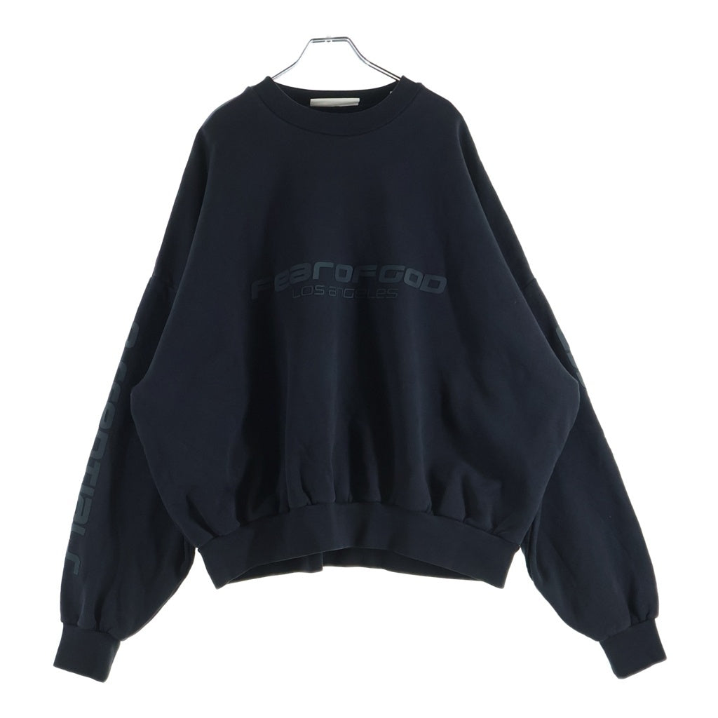 FEAR OF GOD ESSENTIALS(フィアオブゴッド エッセンシャルズ) 25AW HOLIDAY LOS ANGELES HEAVY FLEECE ヘビーフリース クロップドスウェット チャコールグレー