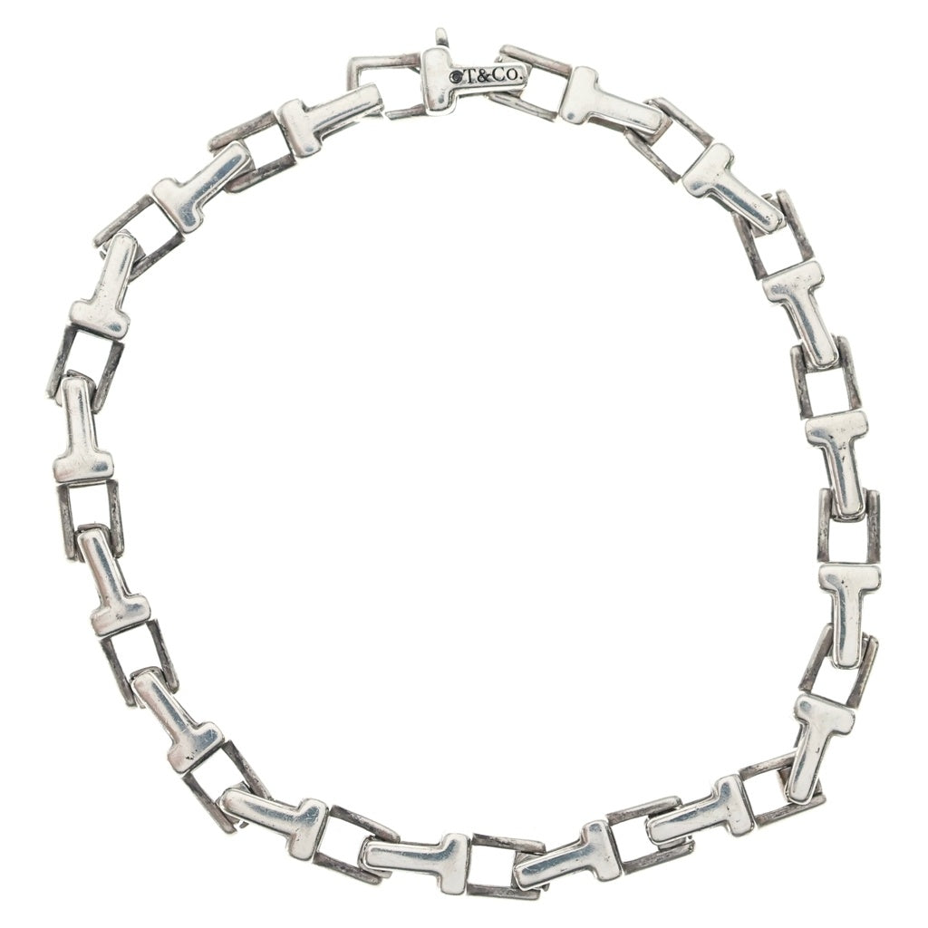 TIFFANY & Co.(ティファニー) T Narrow Chain Bracelet Tナロー チェーンブレスレット シルバー レディース