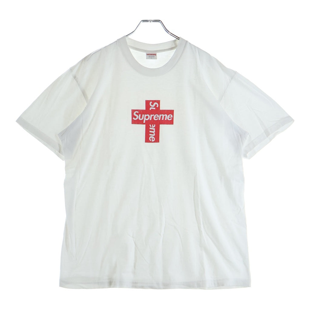 SUPREME(シュプリーム) 20AW Cross Box Logo Tee クロスボックスロゴ プリント 半袖Tシャツ カットソー ホワイト