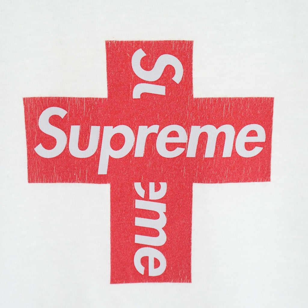 SUPREME(シュプリーム) 20AW Cross Box Logo Tee クロスボックスロゴ プリント 半袖Tシャツ カットソー ホワイト
