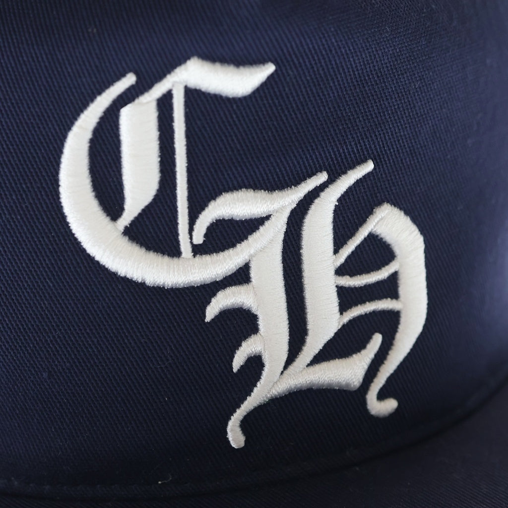 CHROME HEARTS(クロムハーツ) CH HAT CH刺繍ベースボールキャップ ネイビー