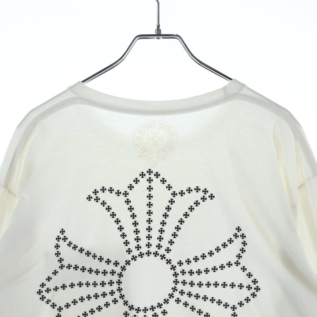 CHROME HEARTS(クロムハーツ) CH L/S TEE バックCHプラスプリント 長袖 ロングスリーブカットソー ロンT ホワイト