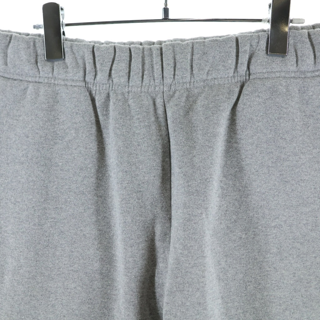 CHROME HEARTS(クロムハーツ) Y NOT CEMETERY CROSS PATCH SWEAT SHORTS レザーセメタリークロスパッチ スウェットショーツ ハーフパンツ グレー/ブラック