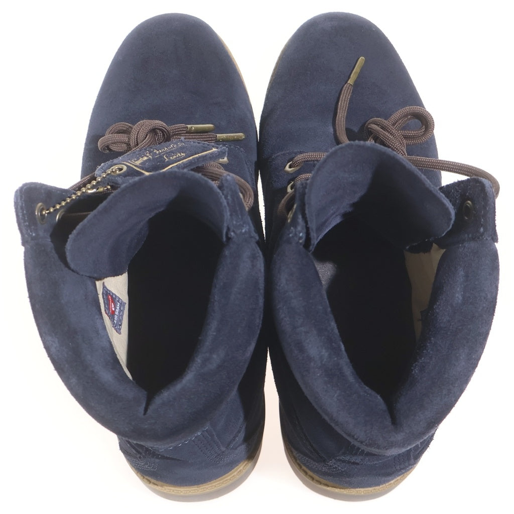 Timberland(ティンバーランド) ×C.F.Stead チャールズ・F・ステッド ヘリテージ 6インチ インディゴスエードブーツ ネイビー A6821