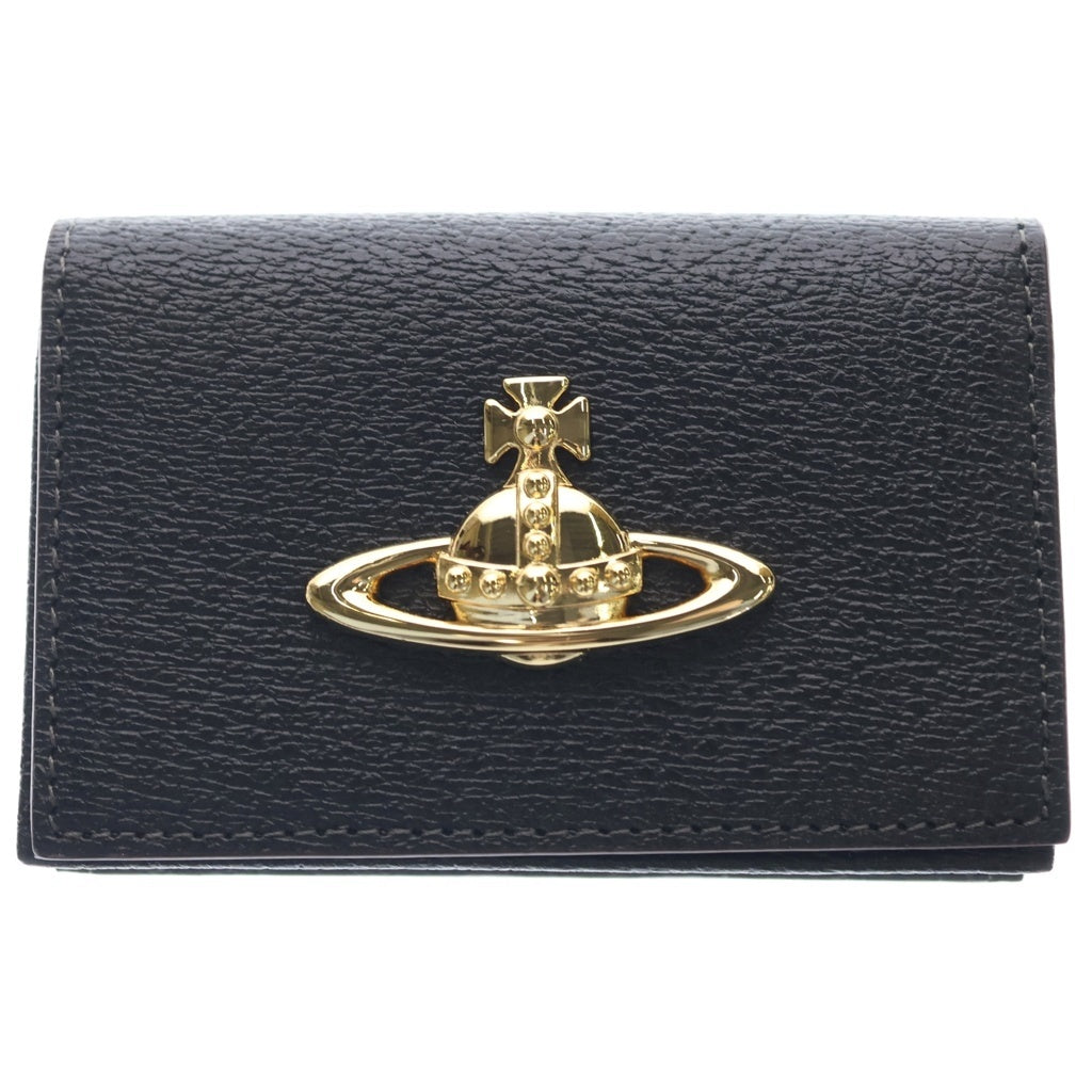 Vivienne Westwood(ヴィヴィアンウエストウッド) EXECUTIVE メタルオーブ カードケース ブラック/ゴールド 859172 C97ER レディース