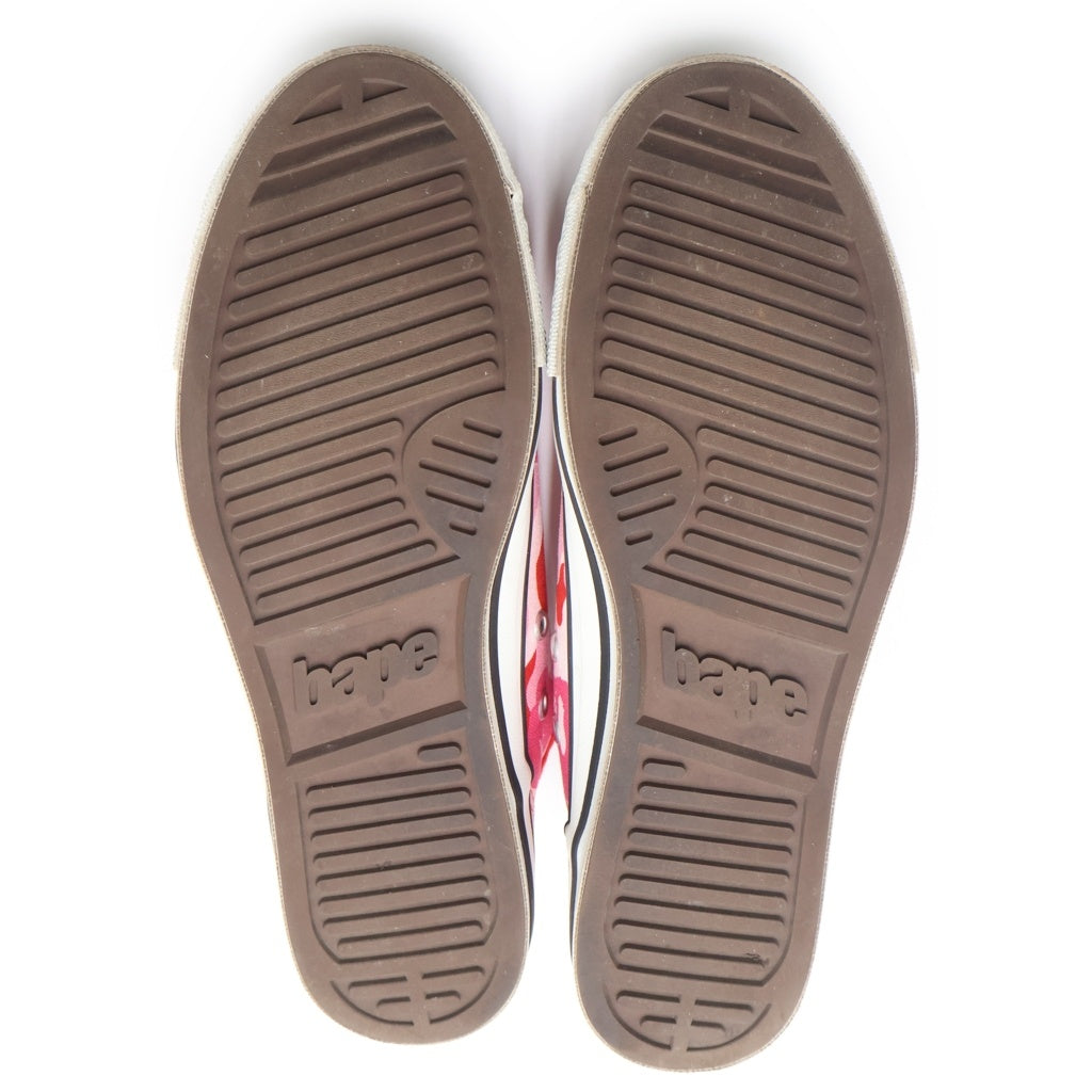 A BATHING APE(アベイシングエイプ) ABC CAMO APE STA HI カモ柄 ローカットスニーカー ピンク US8/26cm