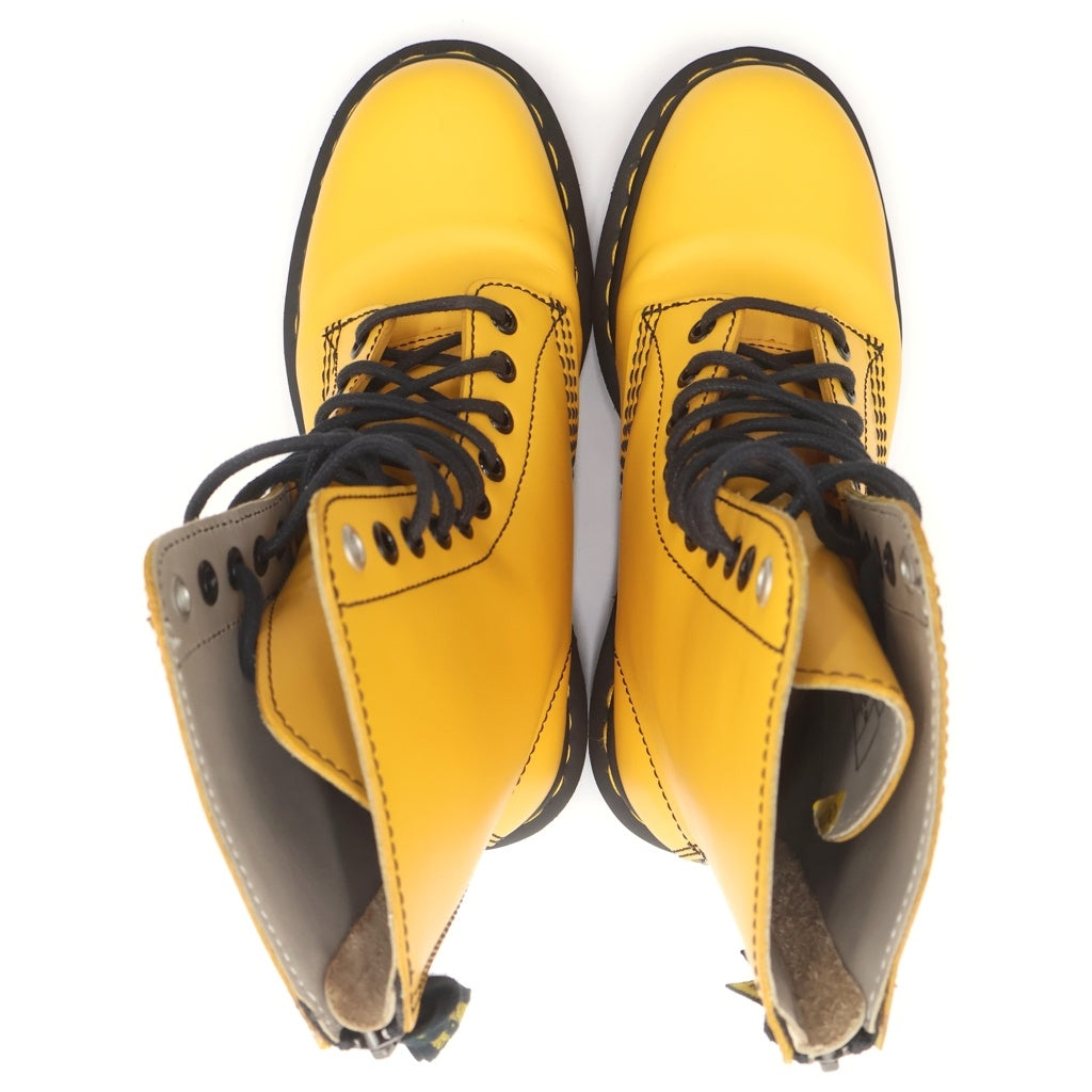 Dr.Martens(ドクターマーチン) ×Y's 10EYE 10HOLE BOOT 10ホールブーツ レースアップブーツ イエロー US6/24cm AW006 CK06U レディース