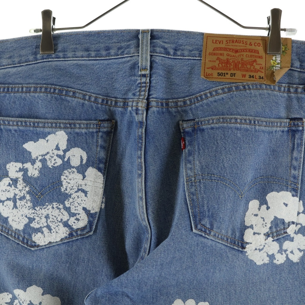 DENIM TEARS(デニムティアーズ) × Levi's 501 COTTON WREATH CHAINSTITCH リーバイス 花柄デニムパンツ インディゴ PC9-A1592-0002