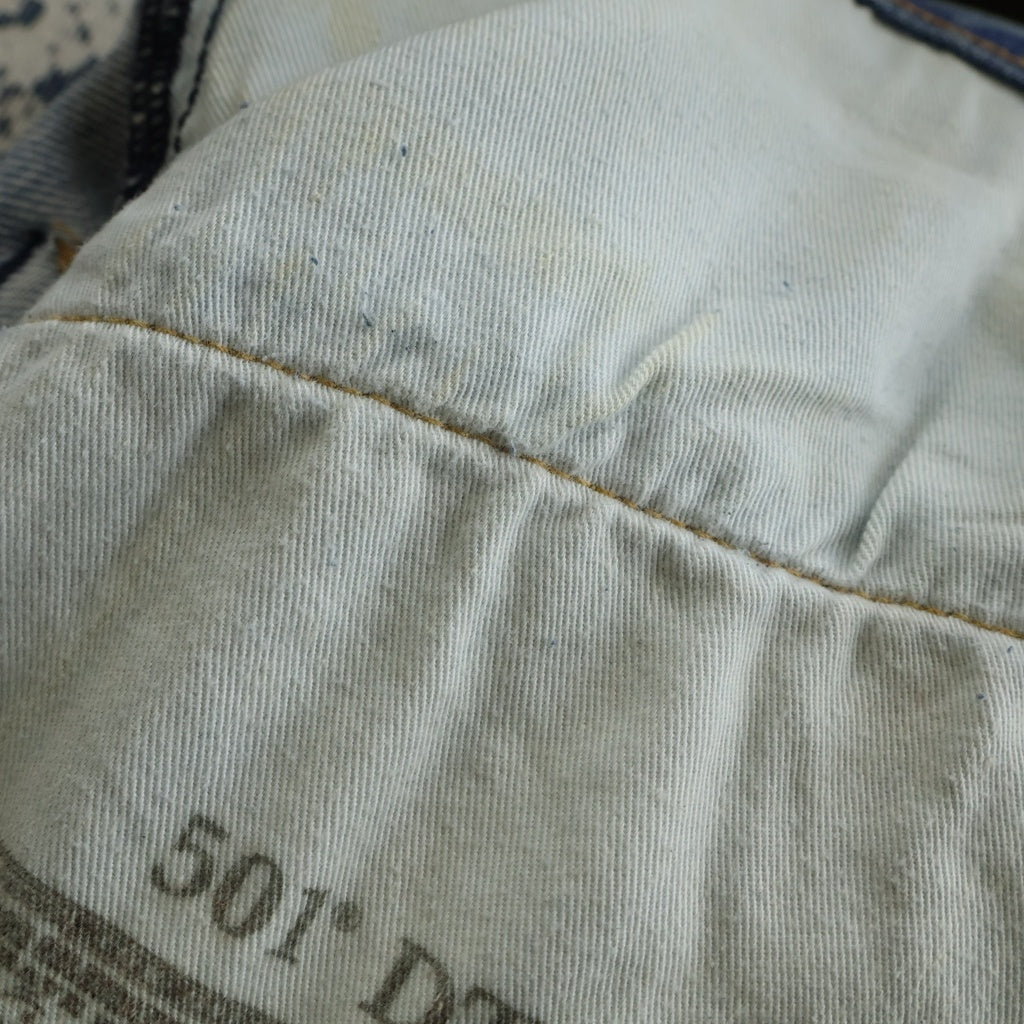 DENIM TEARS(デニムティアーズ) × Levi's 501 COTTON WREATH CHAINSTITCH リーバイス 花柄デニムパンツ インディゴ PC9-A1592-0002