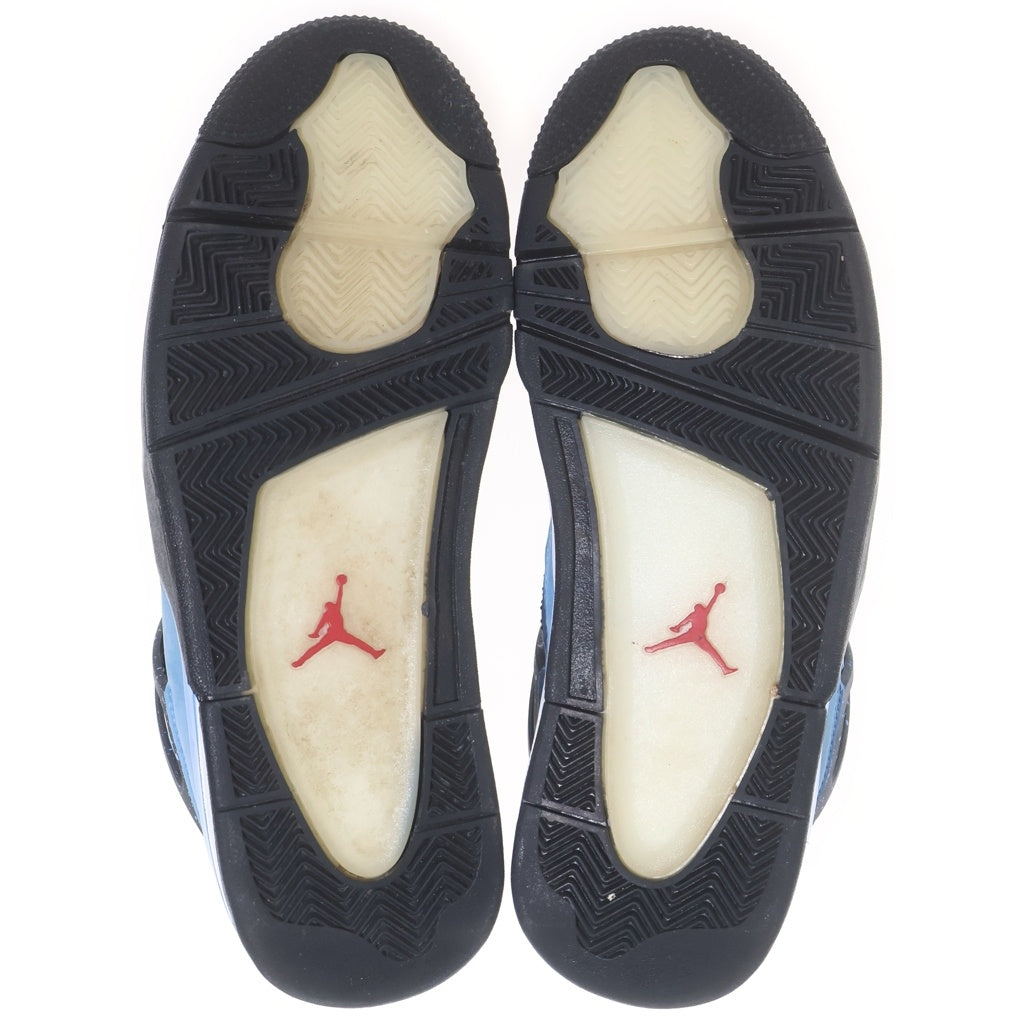 NIKE(ナイキ) ×TRAVIS SCOTT AIR JORDAN 4 RETRO CACTUS JACK 308497-406 トラヴィススコット エアジョーダン 4 ハイカットスニーカー ブルー US10/28.0cm