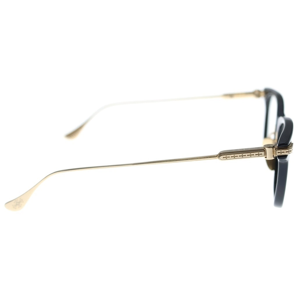CHROME HEARTS(クロムハーツ) SLAG Plated サイドクロス サングラス アイウェア 眼鏡 ブラック/ゴールド