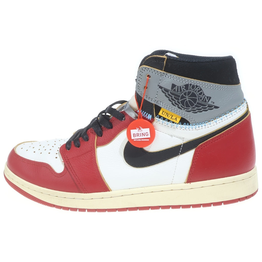 NIKE(ナイキ) ×UNION AIR JORDAN 1 RETRO HIGH OG CHICAGO HV8563-600 ユニオン エアジョーダン1 シカゴ ハイカットスニーカー US11/29.0cm レッド/ホワイト