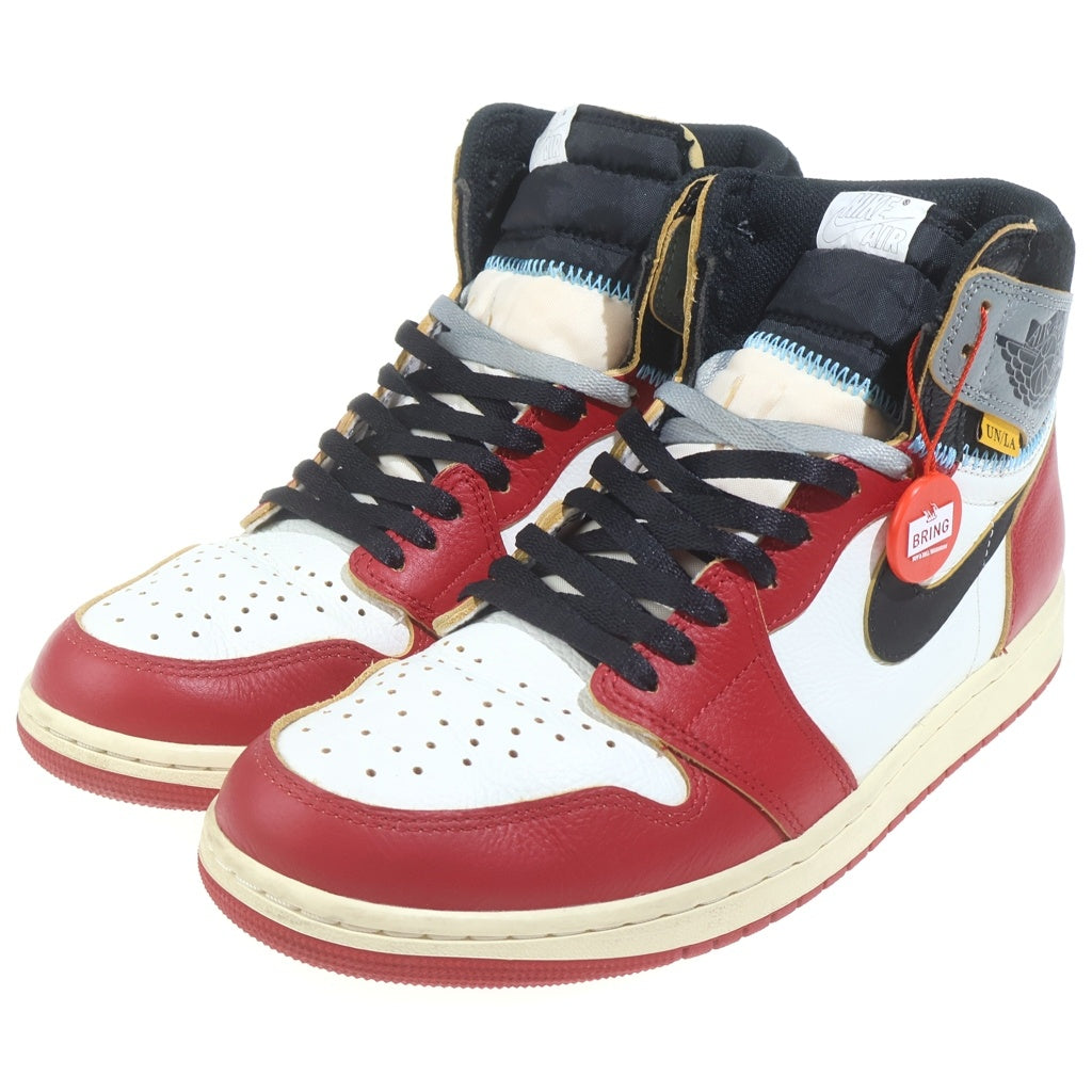 NIKE(ナイキ) ×UNION AIR JORDAN 1 RETRO HIGH OG CHICAGO HV8563-600 ユニオン エアジョーダン1 シカゴ ハイカットスニーカー US11/29.0cm レッド/ホワイト
